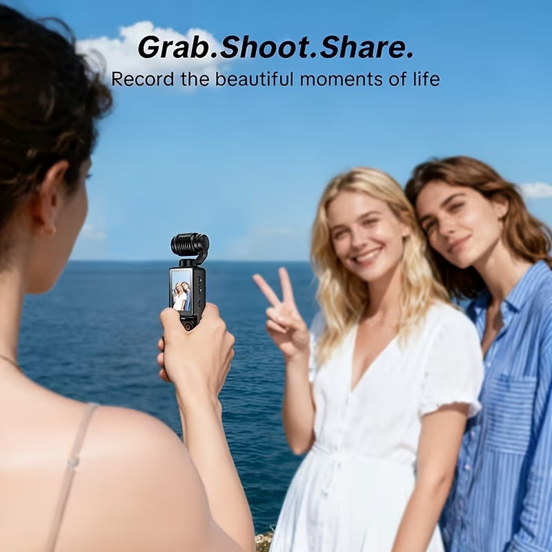 66MP Pocket Gimbal Camera — 3-Axis Stabilization + Free 32GB Card