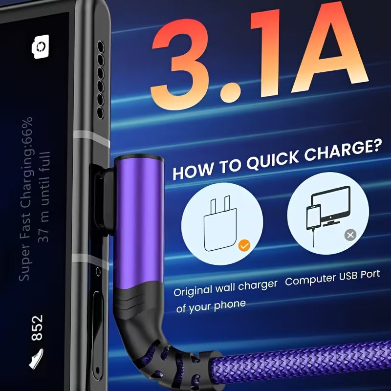 Elvior AngleCharge USB-C 100cm Cable™