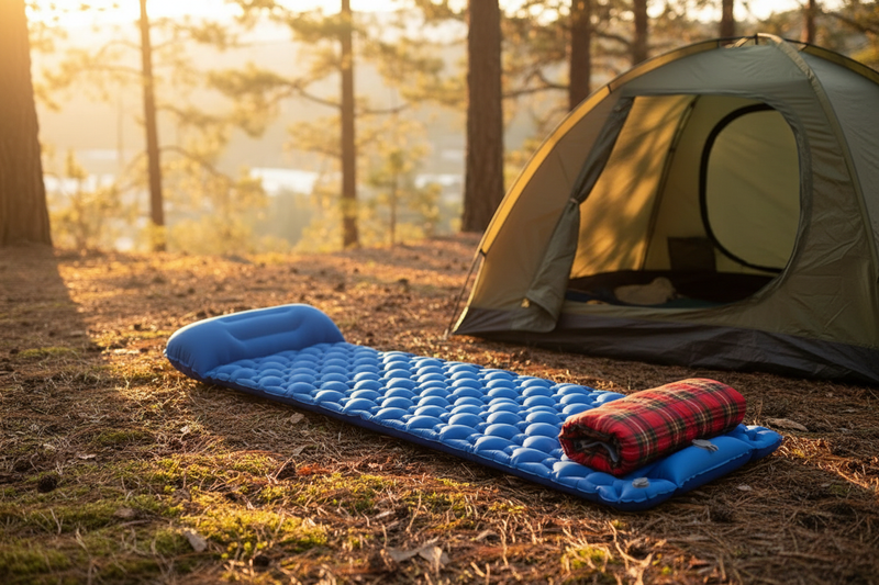 Realistic Camping Mat Lifestyle Photo
