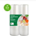 2-Pack Vacuum Sealer Storage Roll Bags, Available in 7 Sizes